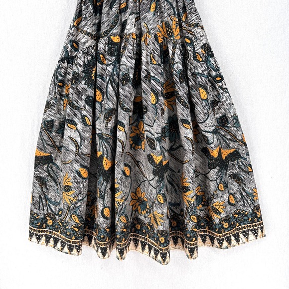 ULLA JOHNSON Amira Midi Dress Womens 6 White Green Portofino Printed Cotton - Picture 10 of 16